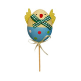 1 UNIDS Diseño Divertido Del Polluelo Del Colorante De Plástico Pintado Huevos De Pascua Con Palos Regalos De Los Niños Juguetes Para Navidad Pascua Inicio Favores De Fiesta