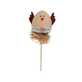 1 UNIDS Diseño Divertido Del Polluelo Del Colorante De Plástico Pintado Huevos De Pascua Con Palos Regalos De Los Niños Juguetes Para Navidad Pascua Inicio Favores De Fiesta
