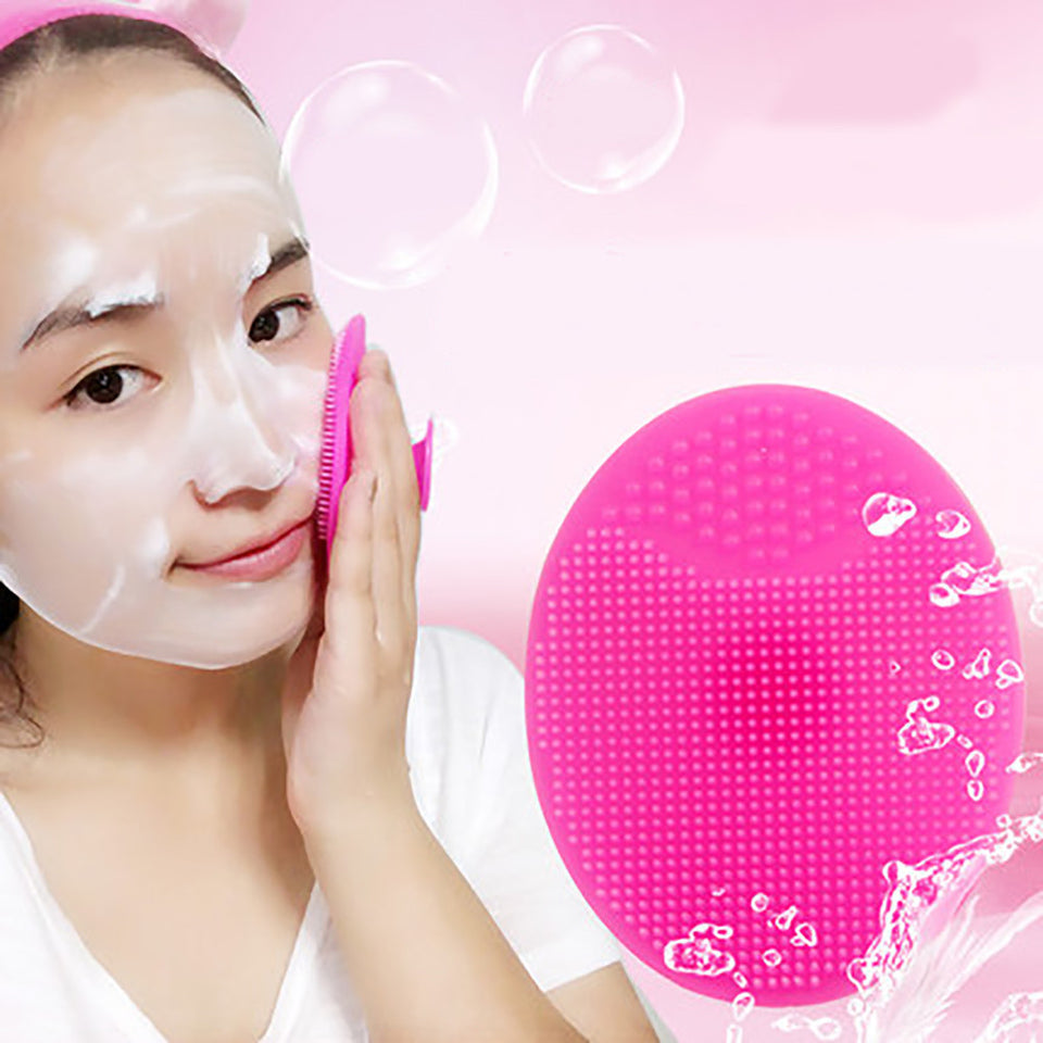 Cepillo de limpieza facial de silicona Beauty Wash Pad Cara Exfoliante Blackhead Herramienta de cepillo de limpieza facial Herramientas de cuidado facial # 40
